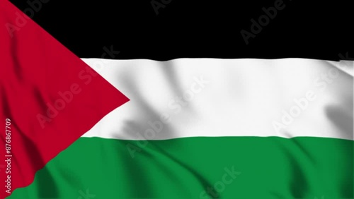 Palestine Waving Flag Hight Quality , For Youtube and Other Social Media Use