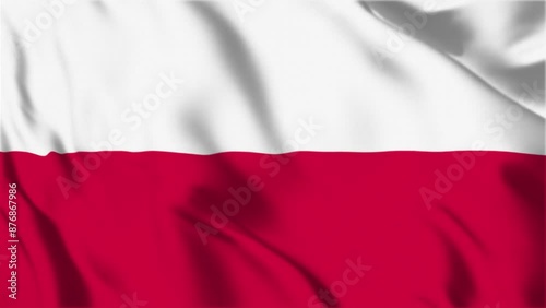 Poland Waving Flag Hight Quality , For Youtube and Other Social Media Use