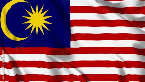 Malaysia Waving Flag Hight Quality , For Youtube and Other Social Media Use