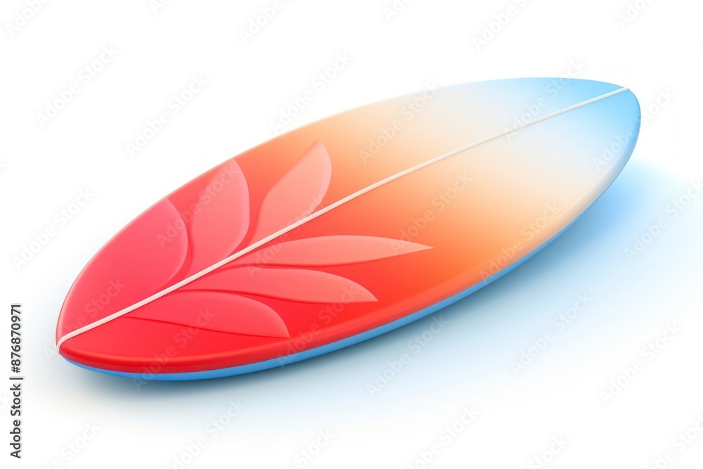 Surfboard white background recreation outdoors. Surfboard white background recreation outdoors.