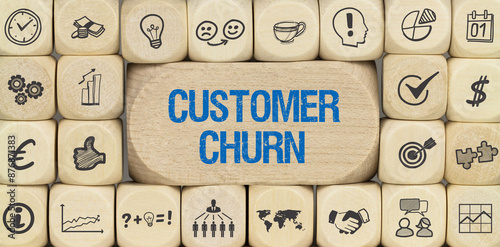 Schilderij op canvas Customer churn