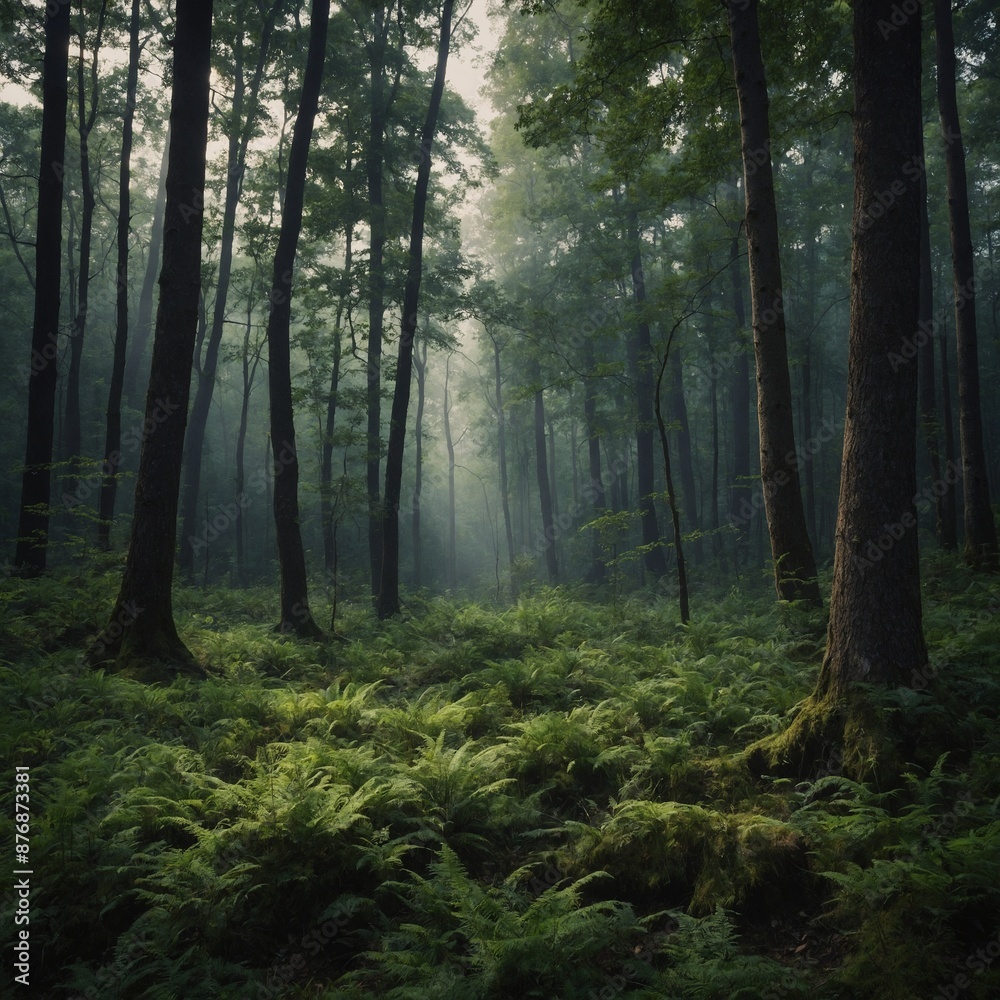 Fototapeta premium Mountains are majestic natural elevations of the Earth's surface, typically characterized by steep slopes, significant height differences, and rugged terrain. They form through tectonic forces, volcan