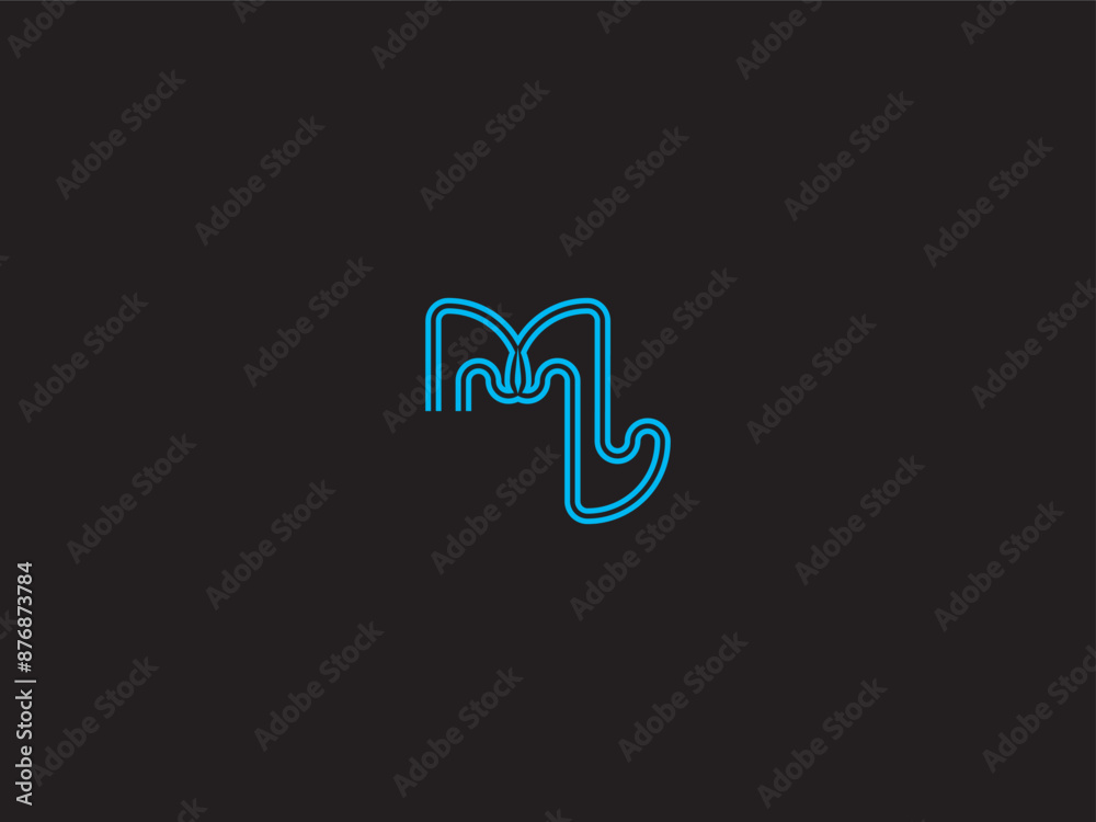 Fototapeta premium Creative business monogram logo design