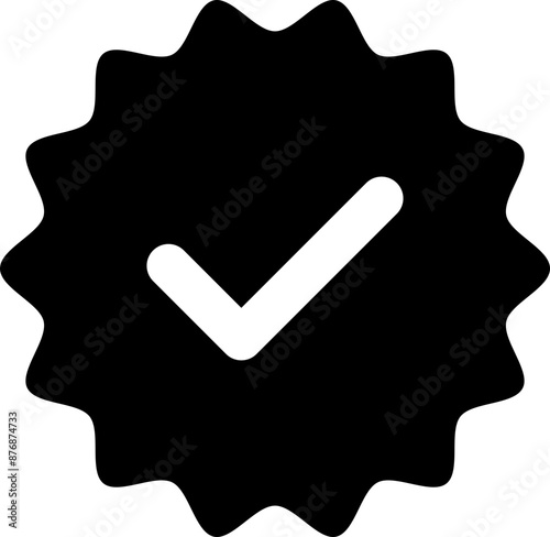 Verified Social Media Icon Symbol Design