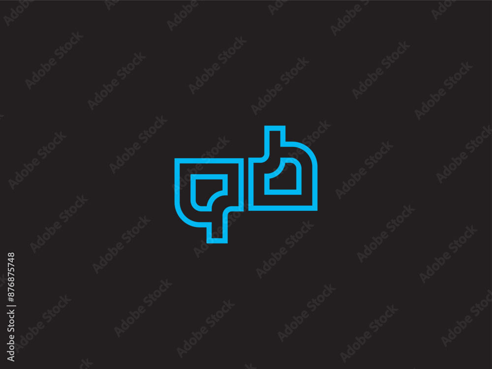 Obraz premium Creative business monogram logo design