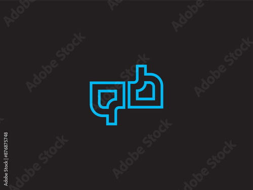 Creative business monogram logo design