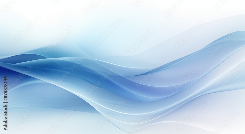 Obraz premium Serene blue wave abstract background