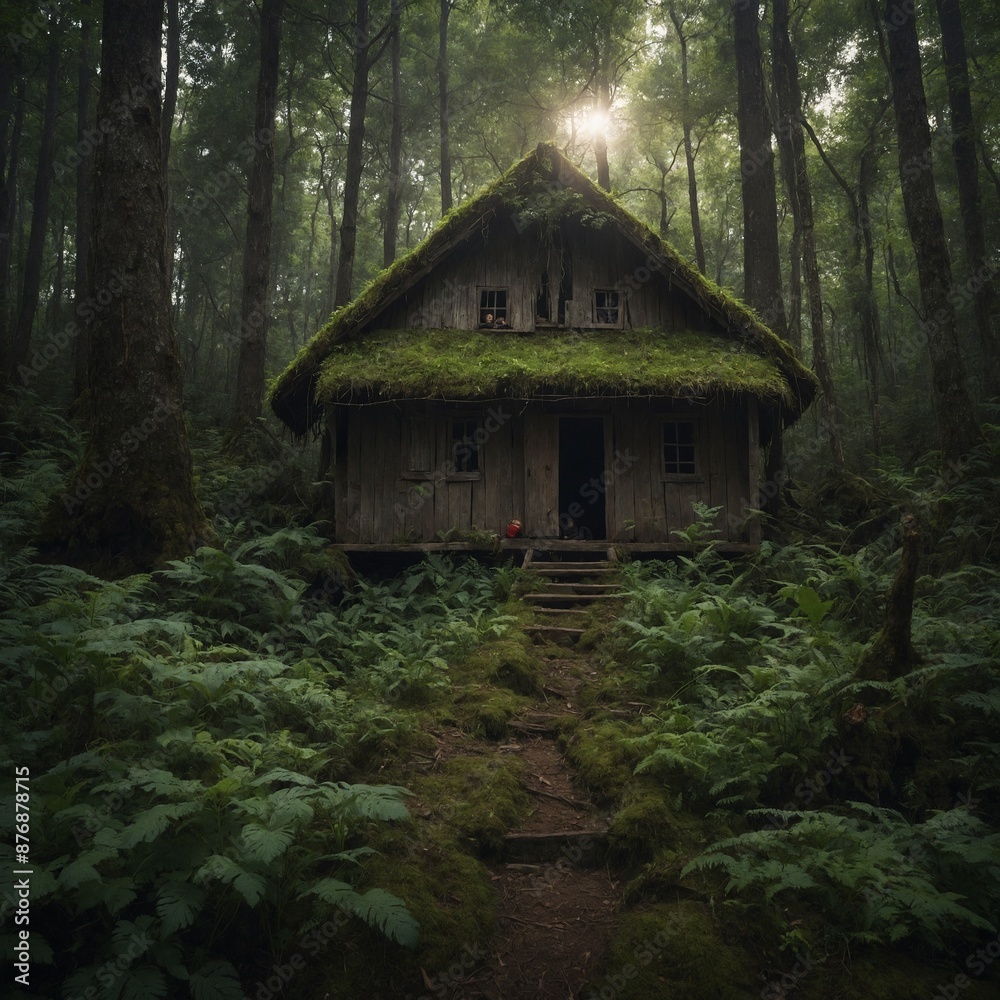 The forest floor is a mosaic of textures and colors: a bed of fallen leaves, twigs, and pine needles, interspersed with vibrant patches of ferns, mushrooms, and tiny wildflowers. Sunlight streams thro The forest floor is a mosaic of textures and colors: a bed of fallen leaves, twigs, and pine needles, interspersed with vibrant patches of ferns, mushrooms, and tiny wildflowers. Sunlight streams thro