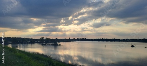 Sunset on the lake