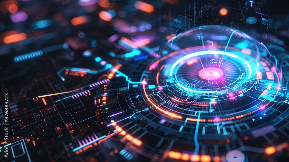 futuristic ui hologram background design futuristic ui hologram background design