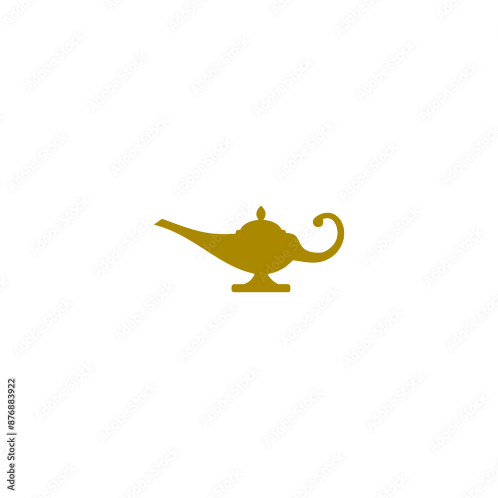 Fototapeta premium Magic lamp icon isolated on white background