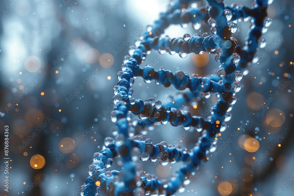 DNA Helix: A close-up image of a double helix DNA strand, showcasing genetic material and molecular biology. DNA Helix: A close-up image of a double helix DNA strand, showcasing genetic material and molecular biology.
