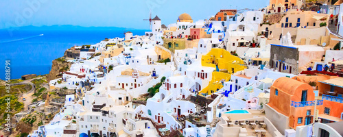 Oia panorama, Santorini island in Greece