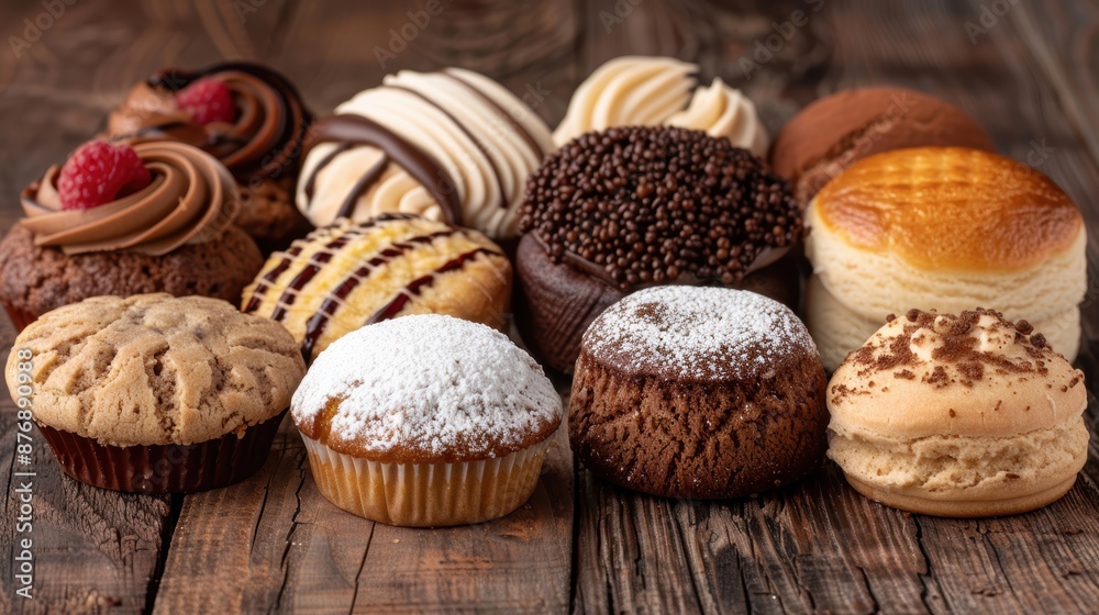 Assortment of delicious homemade baked goods Assortment of delicious homemade baked goods
