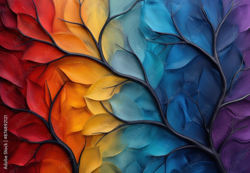 custom made wallpaper toronto digitalVibrant abstract floral painting