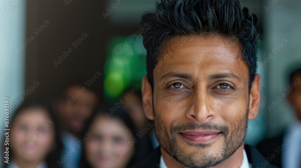 Obraz premium Confident businessman with serious expression