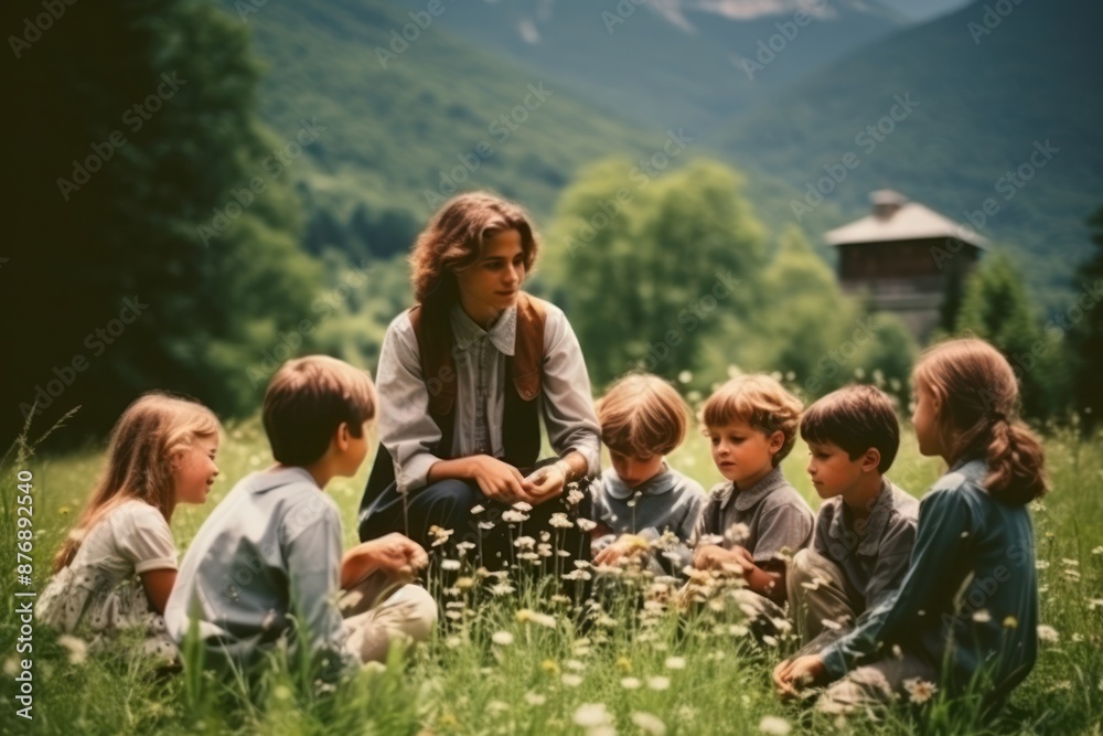 Children nature outdoors portrait. Children nature outdoors portrait.