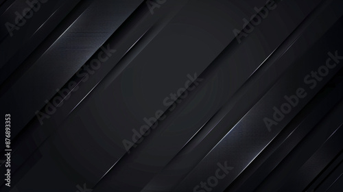 minimal blank black background. Dark squares abstract background. Abstract. black square shape background, light and shadow. black dark shelf on background for present product