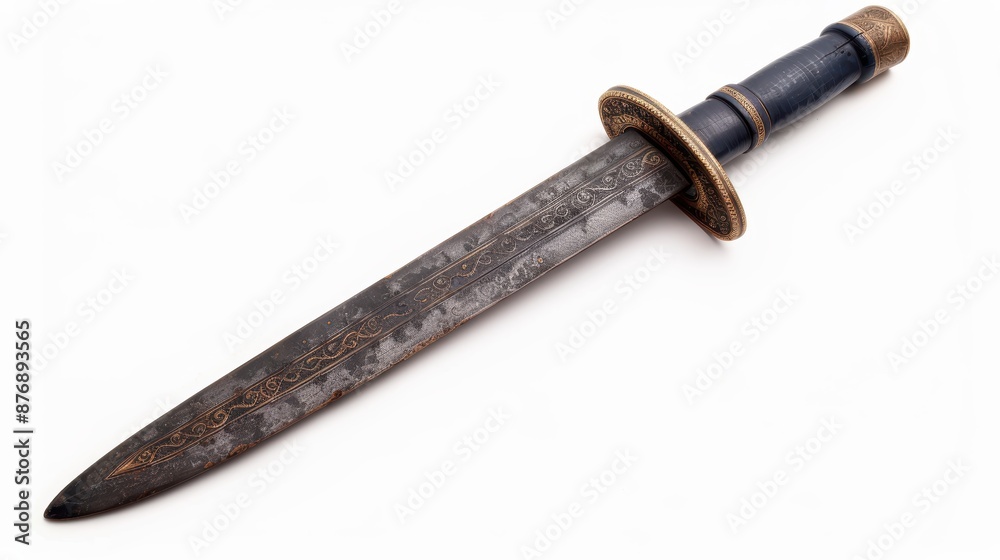 Ornate antique dagger with intricate metalwork Ornate antique dagger with intricate metalwork