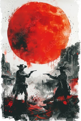 Duel under the crimson moon
