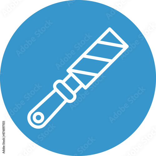 Rasp Vector Line White Circles Multicolors