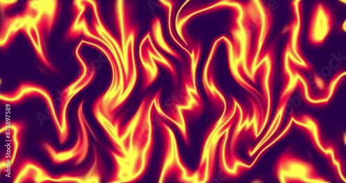 Abstract background in red, yellow and purple tones. Fire, flame. Animated background and club video. Meditation video. Endless loop. A loop
