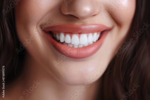 close up of wide white hollywood smile ,healthy teeth