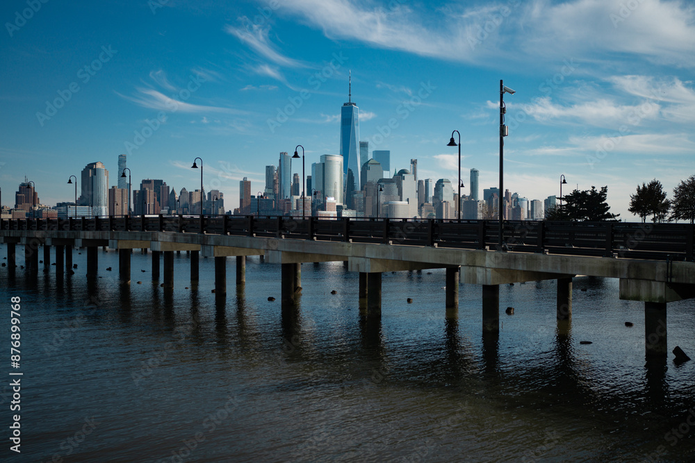 Naklejka premium The skyline of New York City, United States