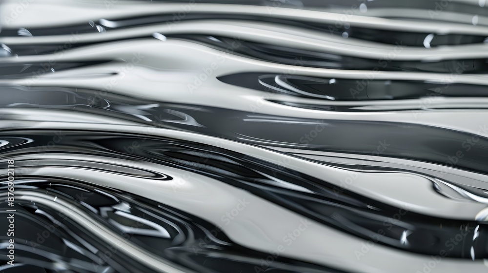 Slate gray wavy glass with slow, wide curves and a semi-gloss finish. Slate gray wavy glass with slow, wide curves and a semi-gloss finish.
