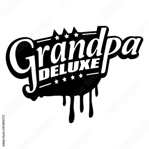 Grandpa Deluxe Best Super Grandfather Love Grandpop Grandchild First Time Granddaddy