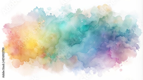 Soft Watercolor Stains. Abstract Raster Background For Your Design. photo