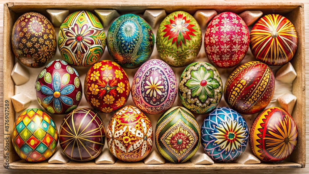 Easter eggs in a luxurious packaging , Easter, eggs, luxury, aesthetic, packaging, holiday, celebration, elegant, pastel Easter eggs in a luxurious packaging , Easter, eggs, luxury, aesthetic, packaging, holiday, celebration, elegant, pastel