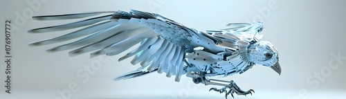 Mechanical Bird in Graceful...