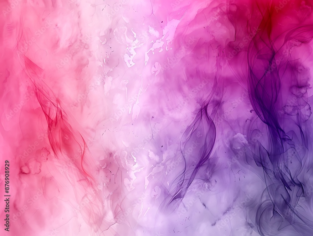 Soft pastel watercolor background in pinks and purples, providing a calm yet engaging backdrop for sport-related content. Transparent background. copy space for text, focus cover all aspects, deep