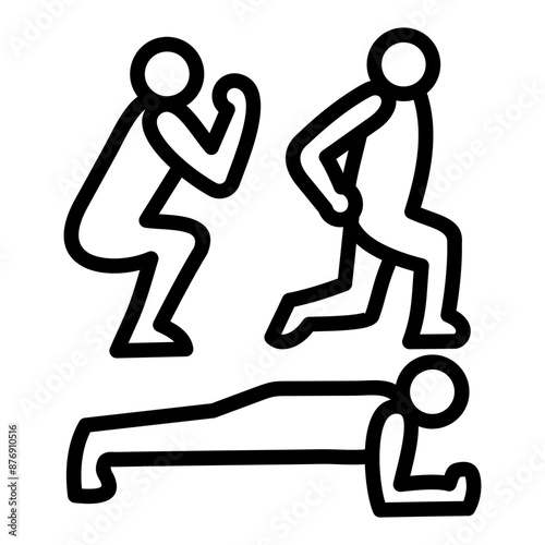 Bodyweight Exercises Icon