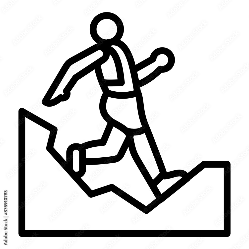 Trail Running Icon