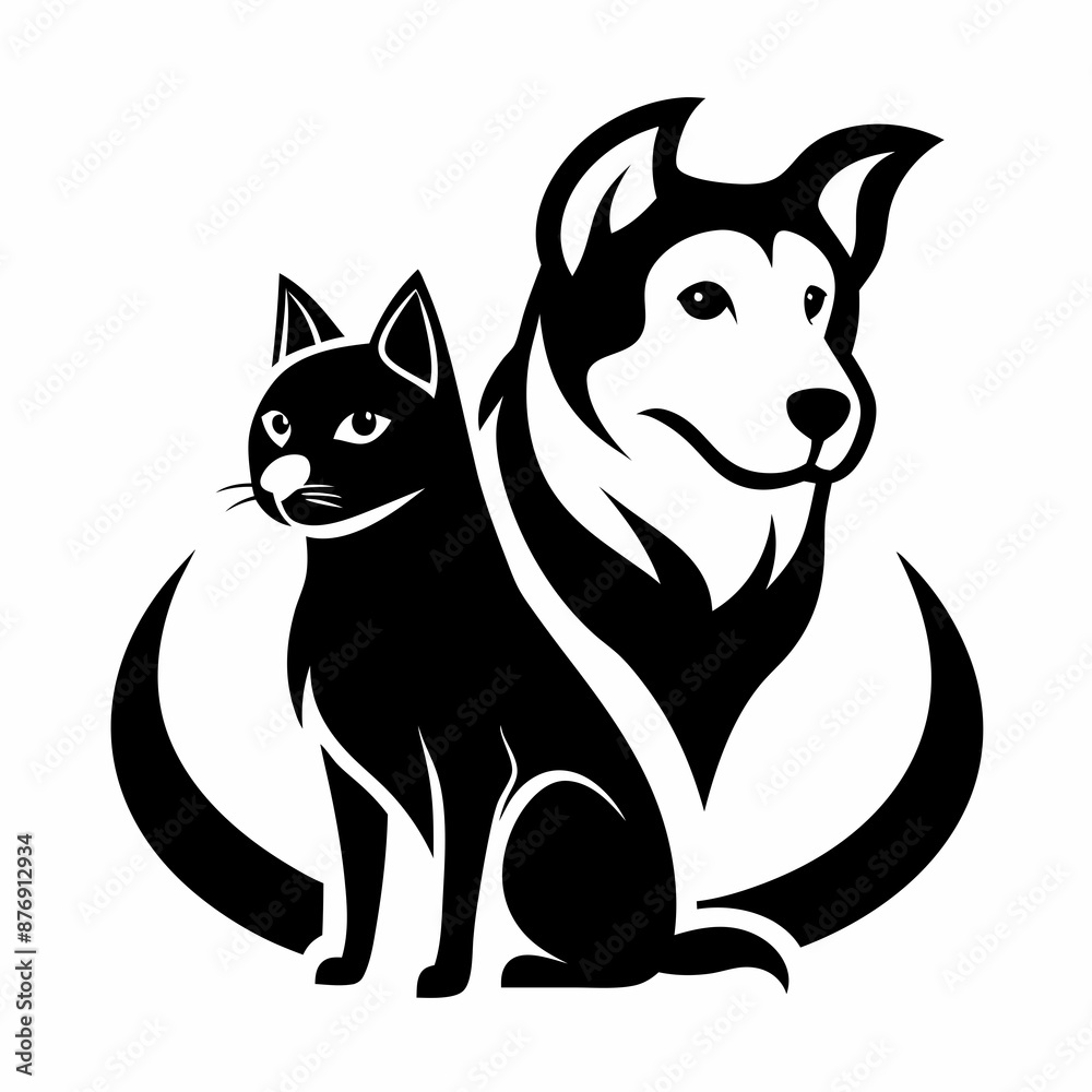 Obraz premium Dog and Cat