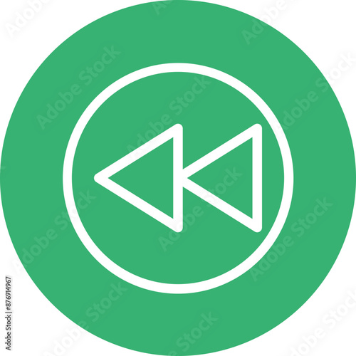 Free Download Backward Vector Line White Circles Multicolors - GFXLoad