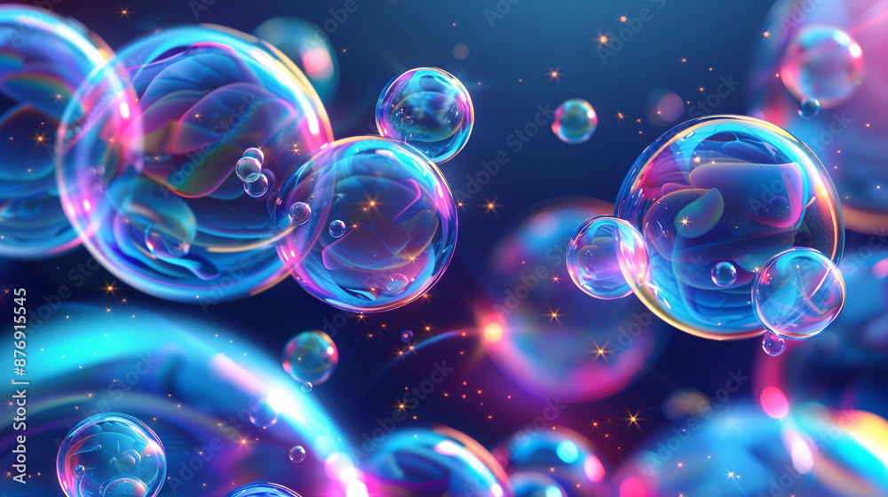 Blue and purple bubbles abstract background Blue and purple bubbles abstract background