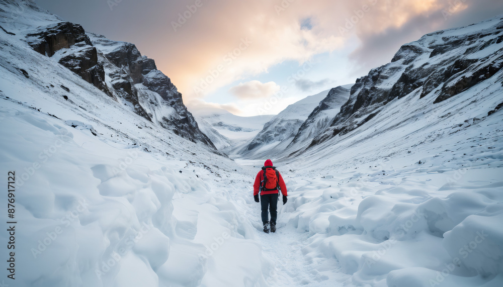 Snowfield Mysteries in Cloudy Winter: The Traveler's Tale Enveloped in Landslide Snowfield Mysteries in Cloudy Winter: The Traveler's Tale Enveloped in Landslide