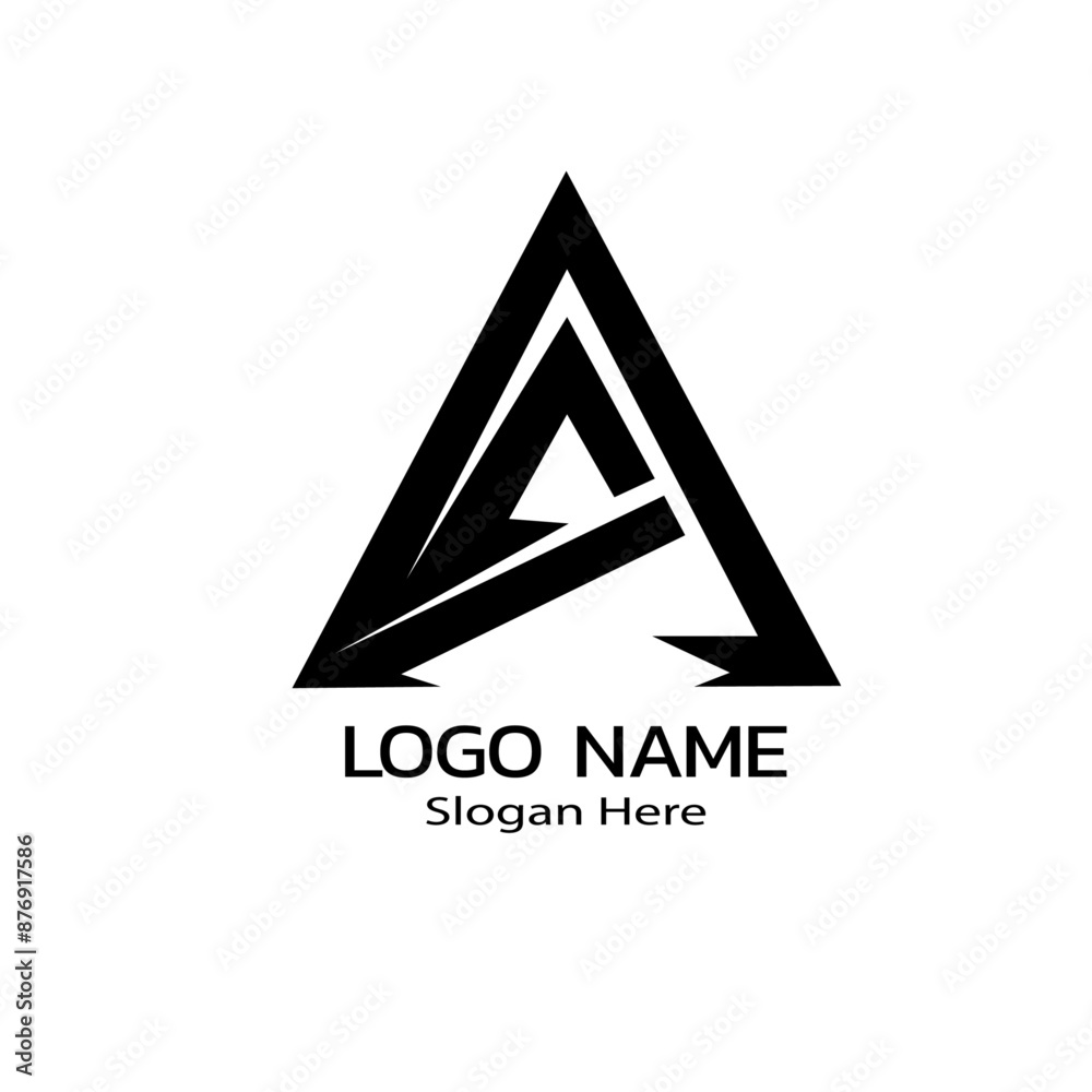 abstract triangle logo design abstract triangle logo design