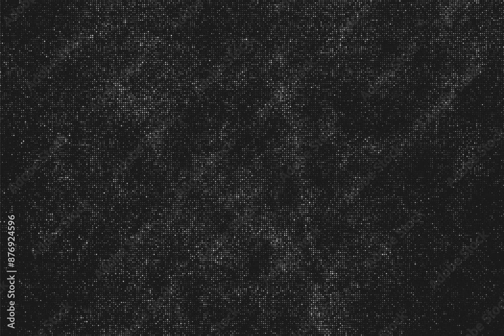 Black and white light pattern. Overlay worn texture stamps with jeans, cotton, fabric. Gray background. Silver wall surface. Vector Illustration.