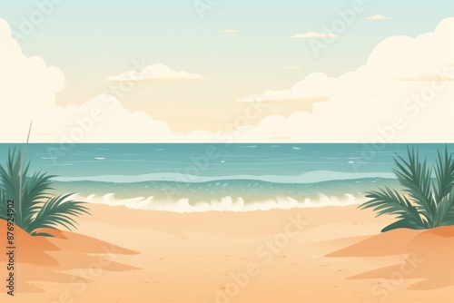Beach backgrounds landscape outdoors.