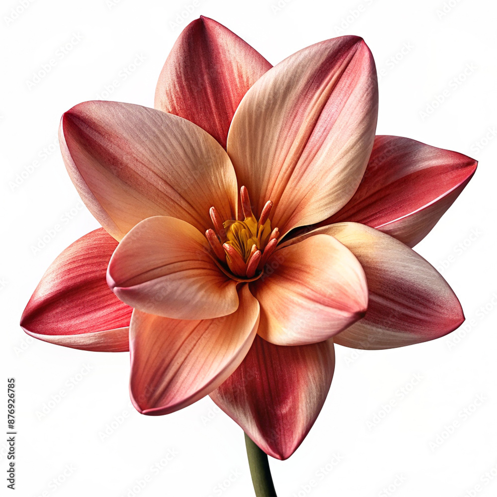 Fototapeta premium Realistic High Quality Beautiful Flower Isolated on White Background