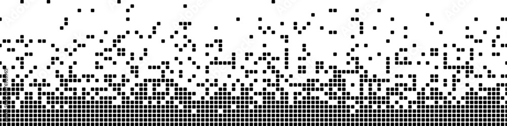 Geometric pattern. Seamless in one direction. Rounded squares Geometric pattern. Seamless in one direction. Rounded squares