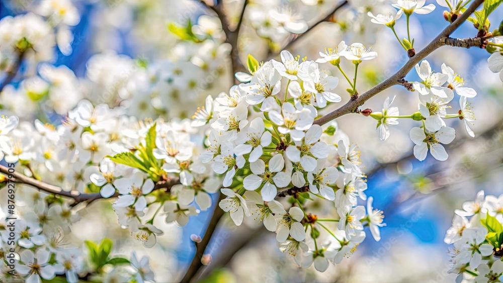 Blooming juneberry tree with white flowers in spring , juneberry, snowy mespilus, Kupfer-Felsenbirne Blooming juneberry tree with white flowers in spring , juneberry, snowy mespilus, Kupfer-Felsenbirne