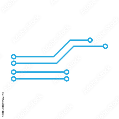 Abstract futuristic circuit board