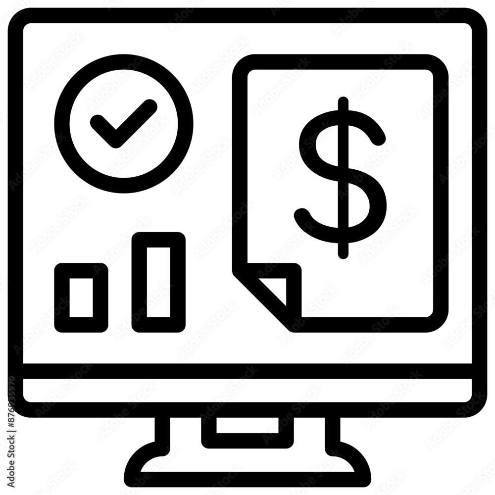 Financial report Icon. Financial Accounting Icon Financial report Icon. Financial Accounting Icon