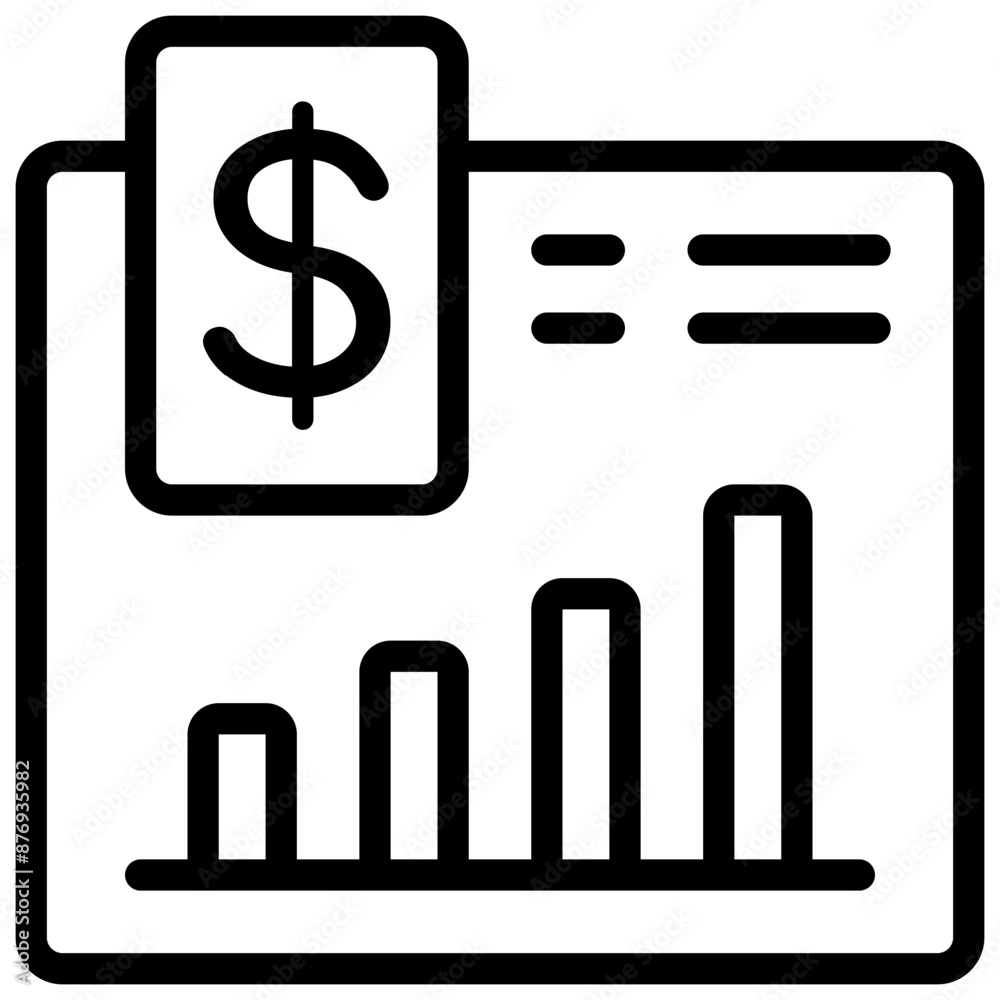 Financial plan Icon. Financial Strategy Icon Financial plan Icon. Financial Strategy Icon