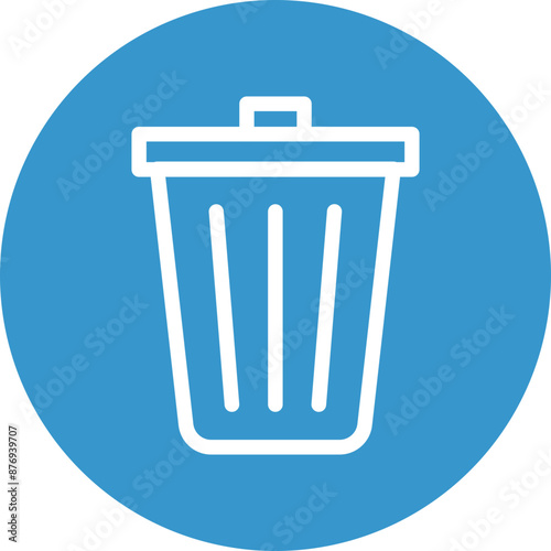 Delete Data Vector Line White Circles Multicolors